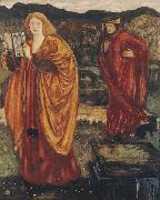 Edward Burne-Jones Merlin and Nimue oil on canvas